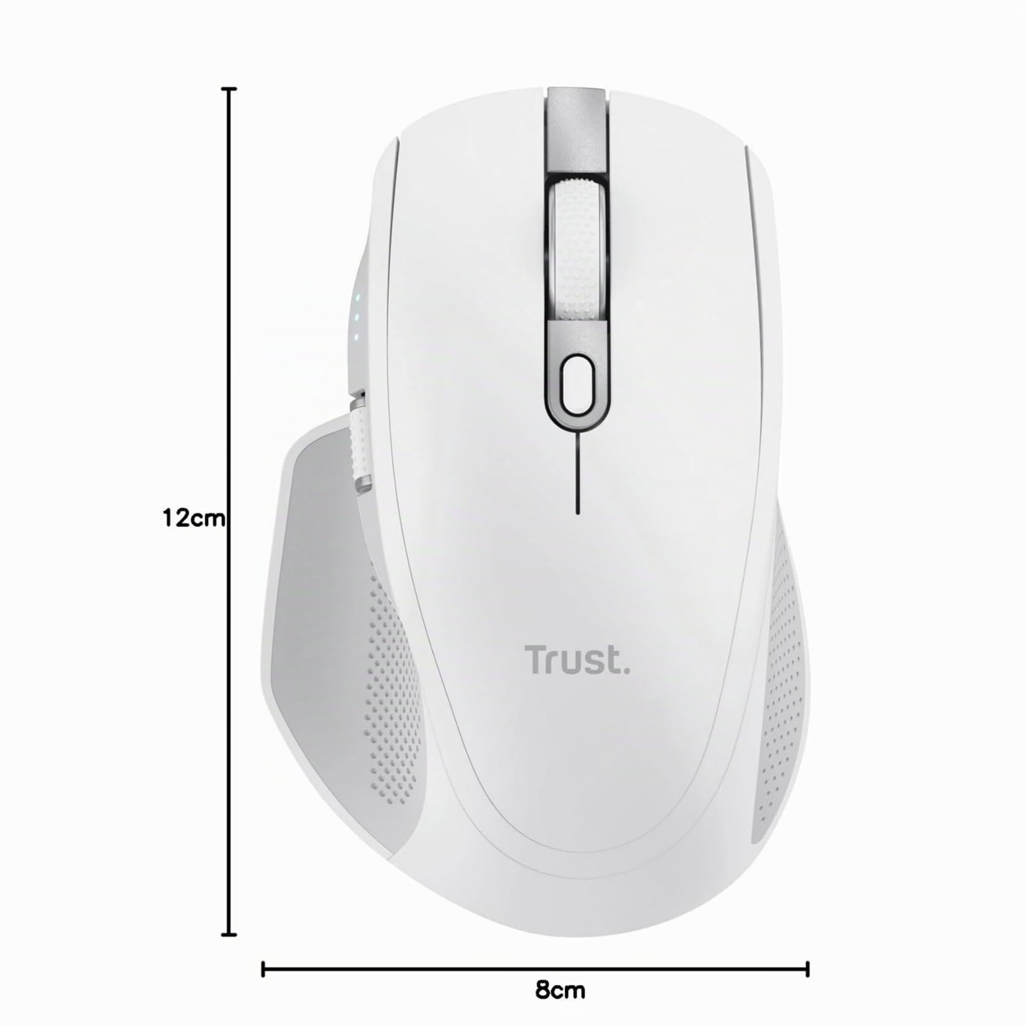 Trust Ozaa+ Souris sans Fil Bluetooth + 2.4GHz Multi-appareils, Blanc