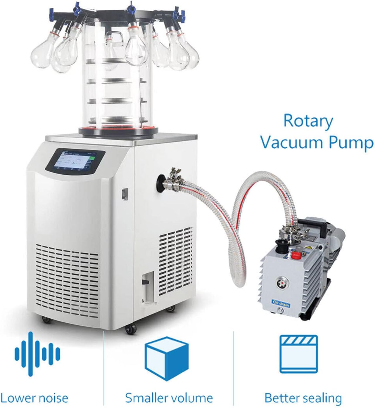 GOYOJO Laboratory Freeze Dryer Machine Table Tope Freeze Dryer for Food Vegetable (FSF-12N-60C)