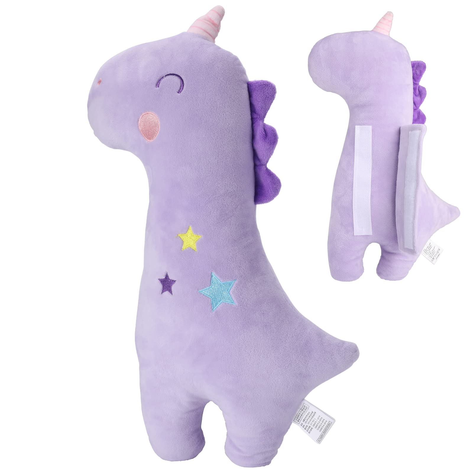 Coussin de ceinture de sécurité pour Enfants, Housse de ceinture de sécurité pour Enfants, Coussin de Sangle de siège pour Tout-Petits, Coussin de Sangle d'appui-tête (Licorne)