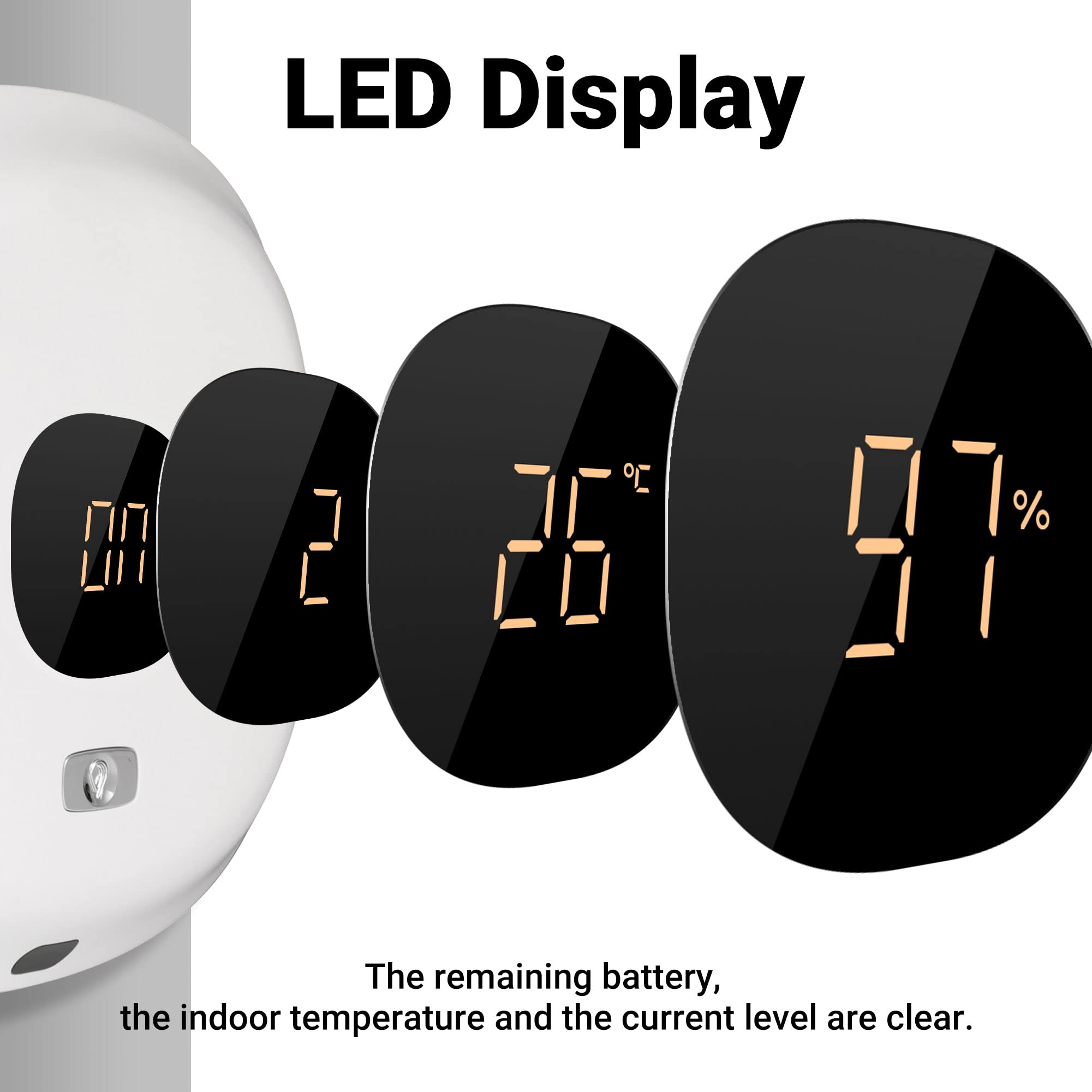 Automatic Hand Soap Dispenser Wall Mount Rechargeable Dispenser for Bathroom,Countertop and Kitchen(10oz/ 300ml) Touchless