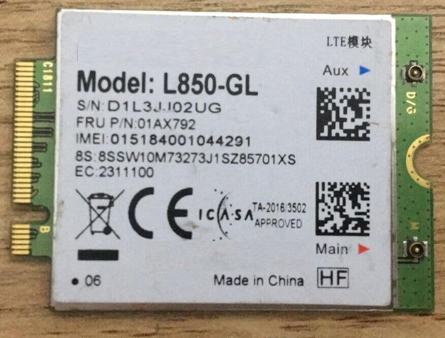 WWAN L850-GL 4G LTE Card 01AX792 for Thinkpad T480 T490 T495 X395 T490s X390