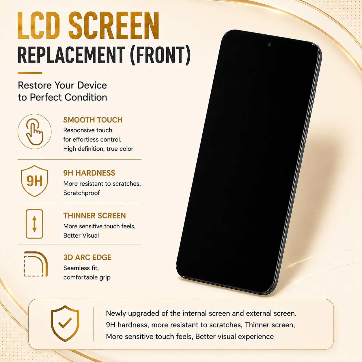 SRJTEK Écran TFT LCD pour Samsung Galaxy A53 5G pour SM-A536 Écran de Remplacement Tactile Digitizer Assemblé avec Cadre (Noir, sans Fonction Empreinte Digitale)