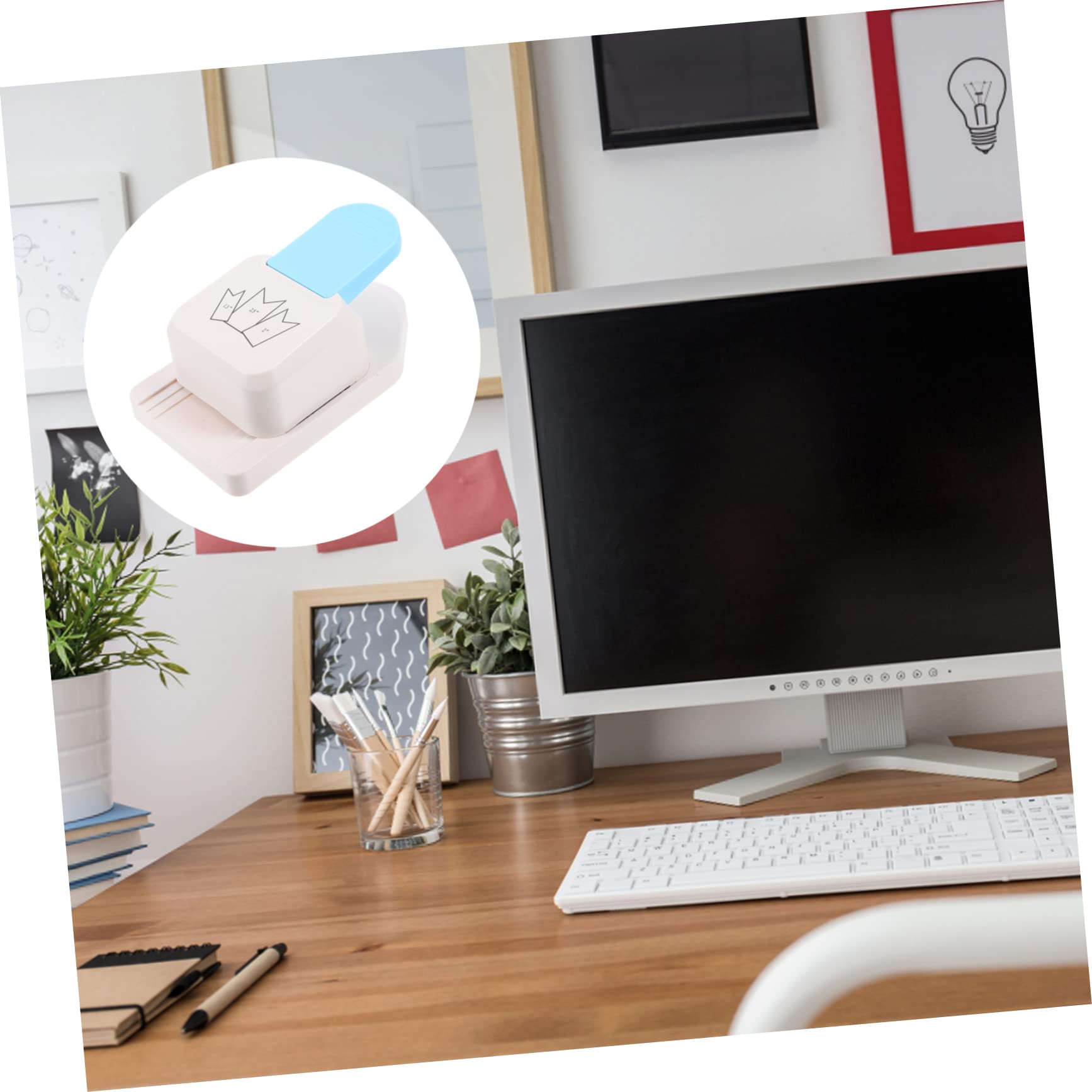 Perforatore Leva Bianco per Etichette, Scrapbooking Diy, 3 Larghezze