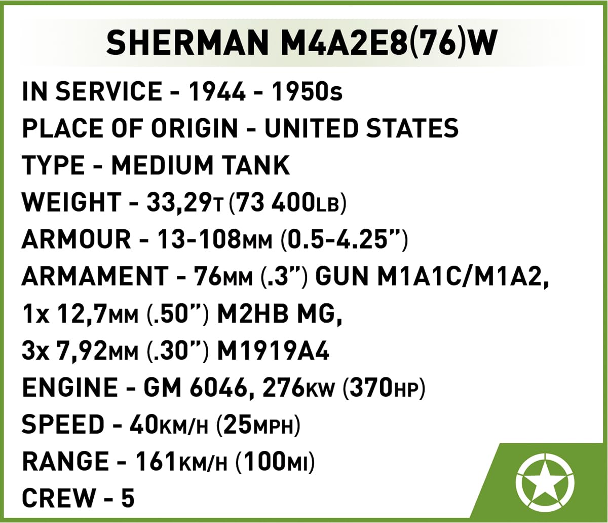 COBI.Bike Sherman M4A2E8(76) W