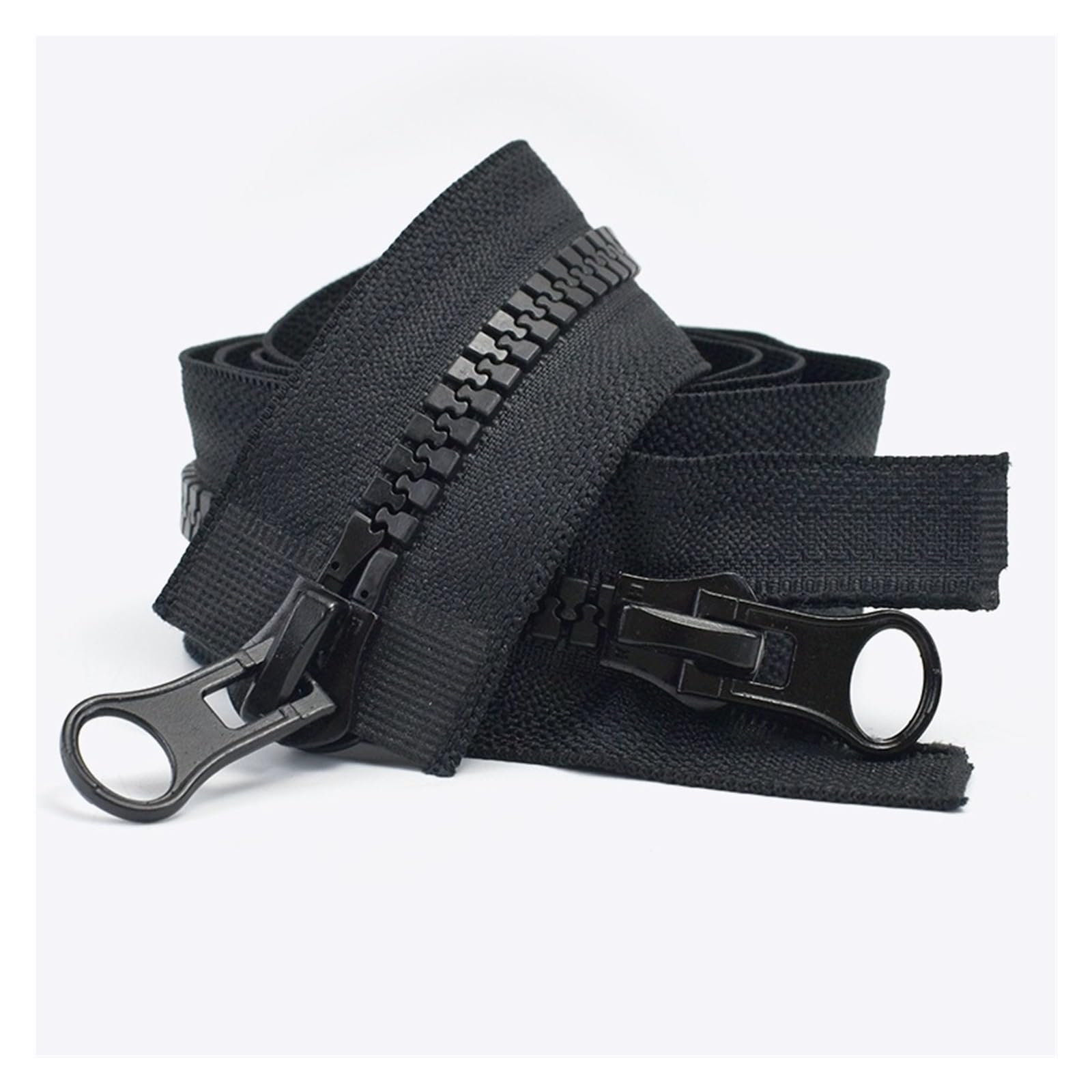 Fermetures à glissière, 60-250 cm Double curseurs extrémité Ouverte Fermeture éclair Veste Manteau Tente Fermetures à glissière Bricolage Couture vêtements Accessoires(2,70CM-NO8)