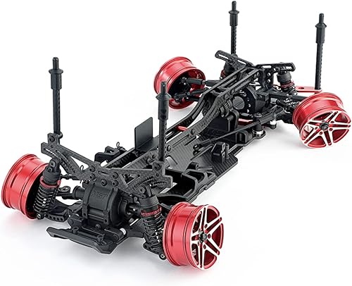 Cosiki Marco de suspensión de fibra de carbono, fácil de instalar, ligero RC Kit de actualización de aluminio de fibra de carbono de doble capa