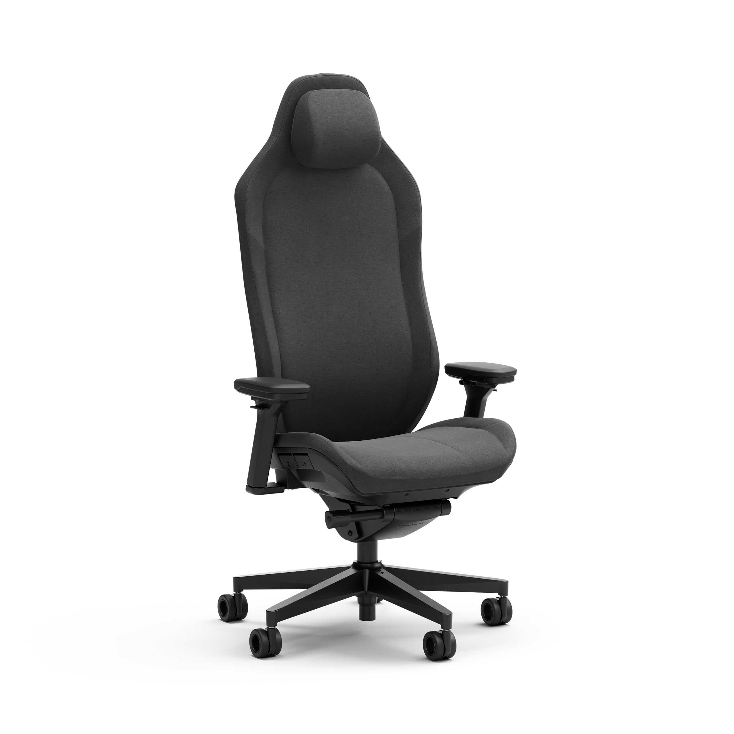 Fractal Design Refine Fabric Dark - Silla Gaming – Silla ergonómica de Escritorio de Oficina – Reposabrazos Ajustables 4D – Respaldo Alto – Cojín Lumbar