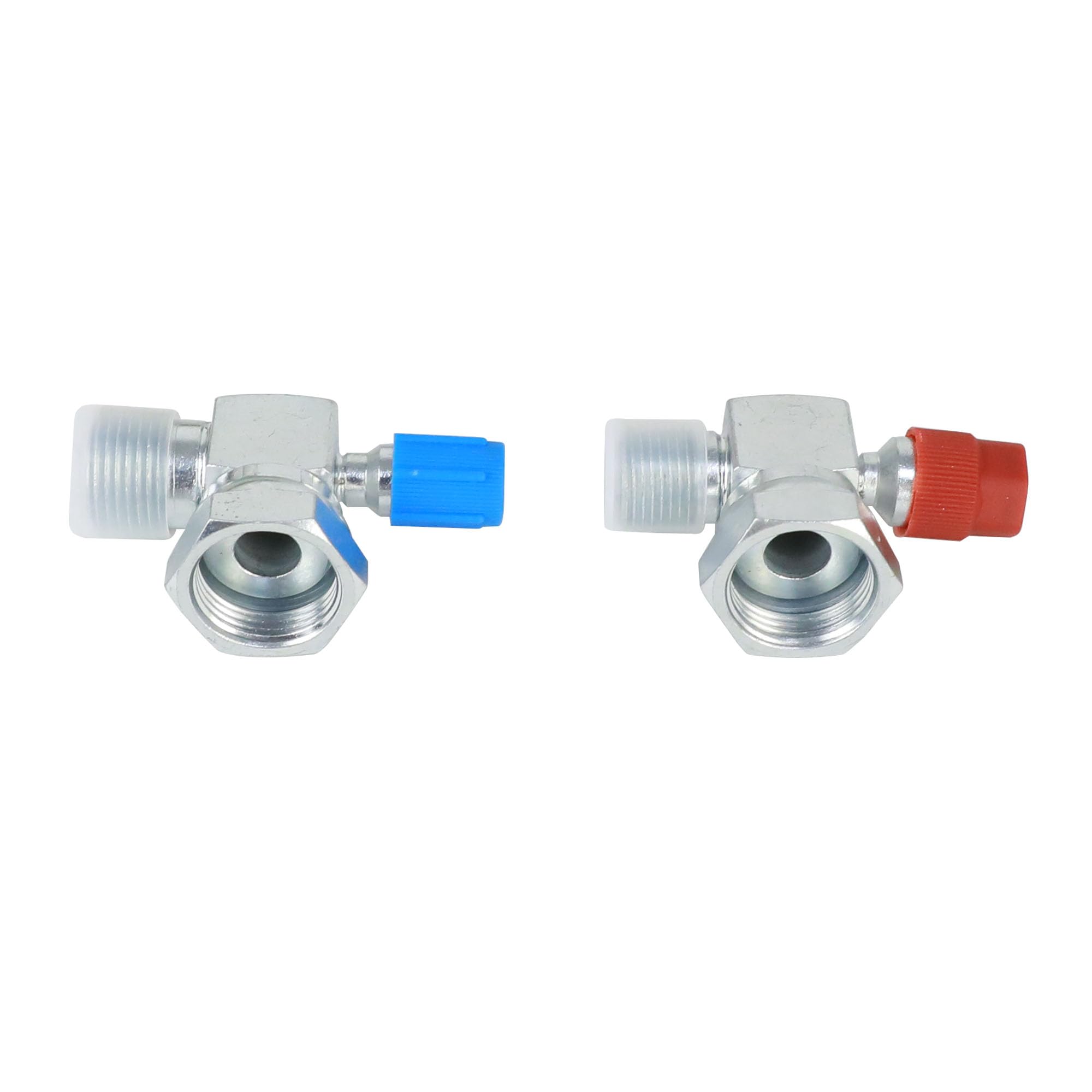 Kit de raccords de compresseur AC #8 et #10 mâle vers tête rotolock 1"-14 avec valve de pression R134a 16 mm/13 mm pour compresseur SD Tecumseh et York