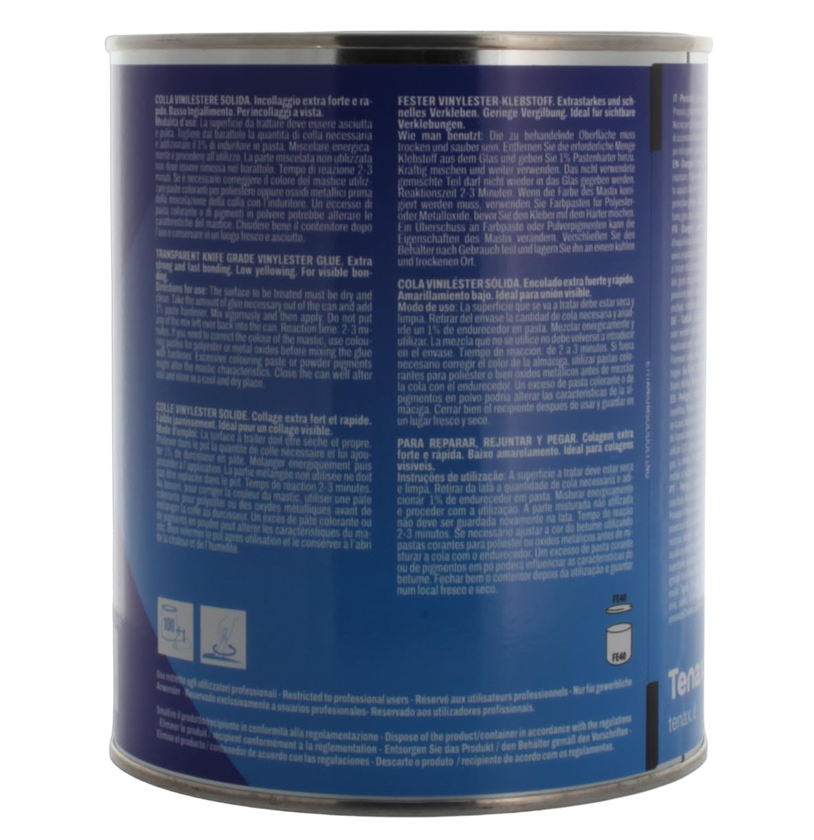 Mastic Tenax Titanium Extra Transparent Ml. Ml. 750