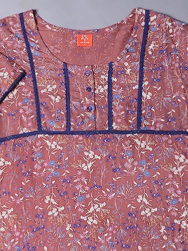 Image of Evolove Women's Viscose Liva Long Maxi Night Gown Nighty Dress with Pocket, Super Soft Comfortable (LNG-Rayon)