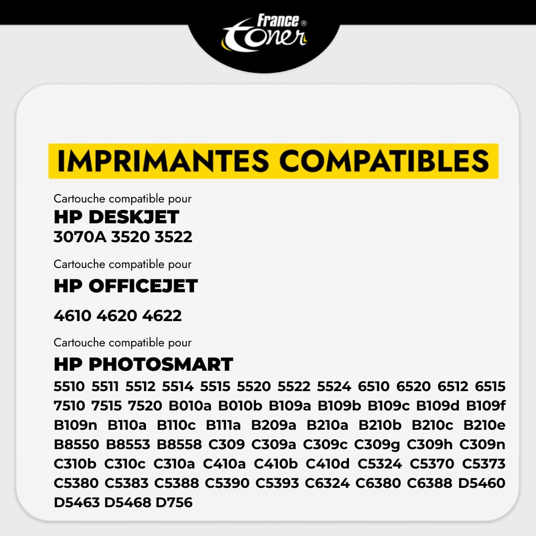 4 Cartouches Compatibles pour HP 364 XL | Encre Haute Qualité pour 364XL pour Imprimante Photosmart 5510 5520 5525 6510 6520 7510 7520 Officejet 4620 4622 Deskjet 3520