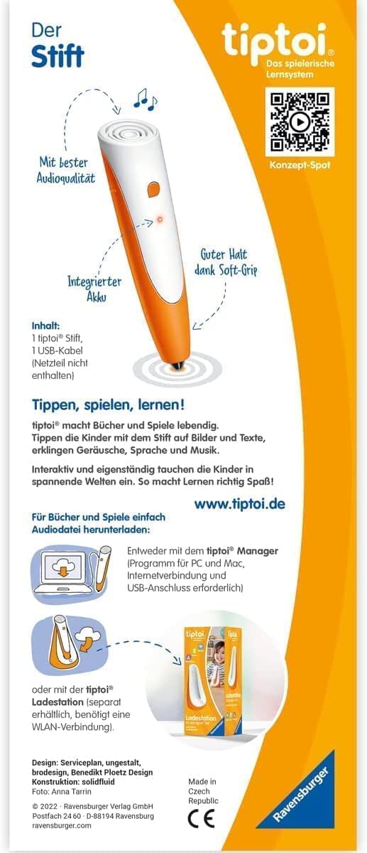 tiptoi Zestaw Ravensburger - Pojazdy (książka dla dzieci) + długopis 00110 + mapa świata dla dzieci, zabawka edukacyjna dla dzieci