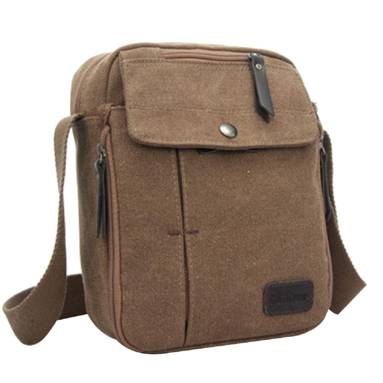 myaddiction Unisex Fashion Retro Canvas Bag Shoulder Travel Bag Coffee Color Clothing, Shoes & Accessories | Mens Accessories | Backpacks, Bags & Briefcases-picture-23