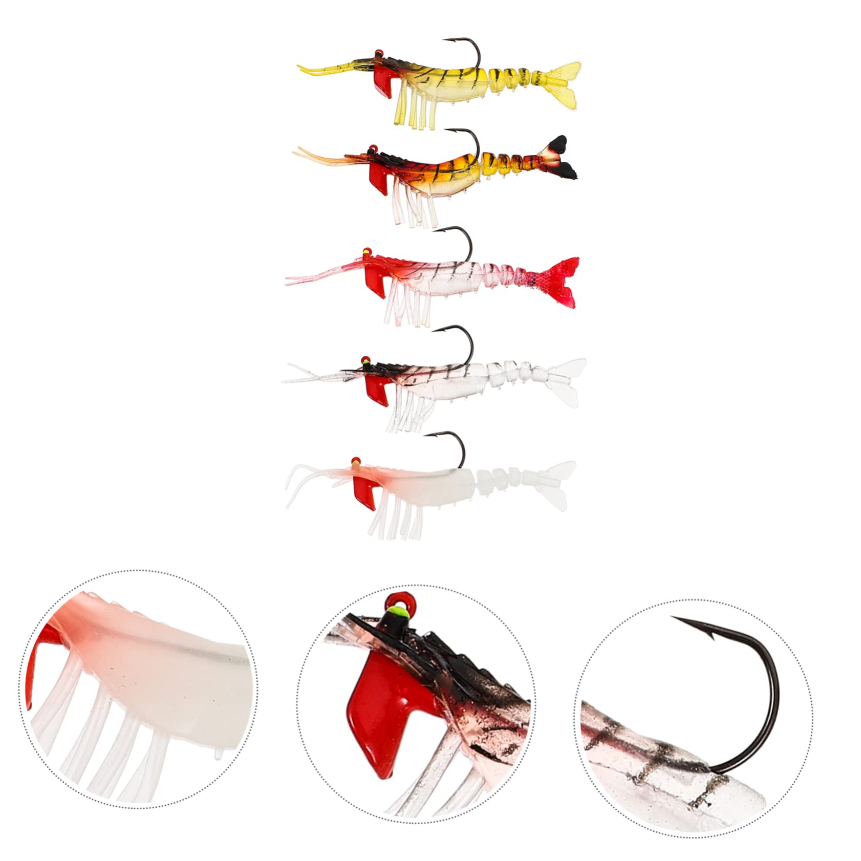 YARNOW 15piezas Cebos Artificiales De Biónico Luminiscente para Pesca Señuelos De para Trucha Lucio