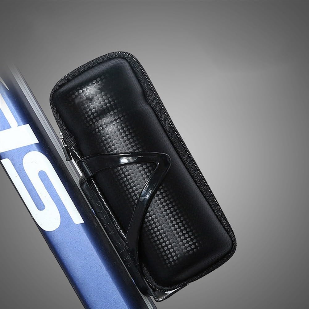 EasyByMall Borsa per attrezzi da ciclismo, borsa per strumenti di riparazione per gabbia portabottiglie, scatola portautensili da riparazione (A)