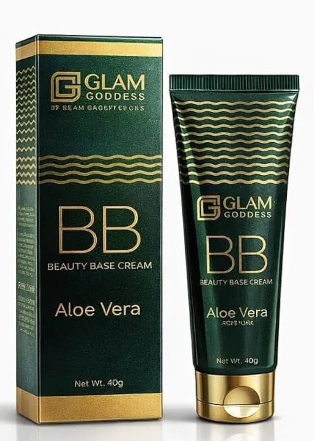 Glam Goddess BB Beauty Base Cream with Aloe Vera, 40g | Lightweight Formula, Natural Coverage, Hydrating, Everyday Makeup, Acne Care-image-48