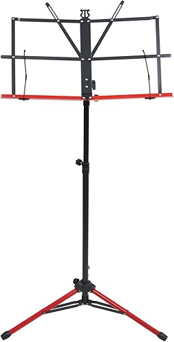 Miniatura 4 de Audio 2000s 60" Altura Portátil Partituras Soporte Dual Color Rojo/Negro AST444A-RBK