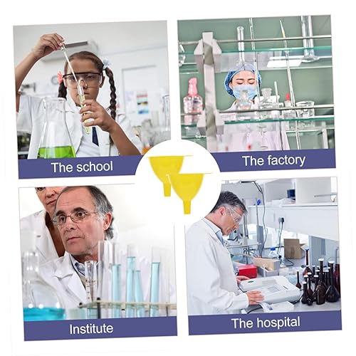 Miniatura 9 de Embudos de laboratorio de plástico, juego de 15 embudos triangulares de boca grande, embudo de filtro de transferencia de aceite esencial