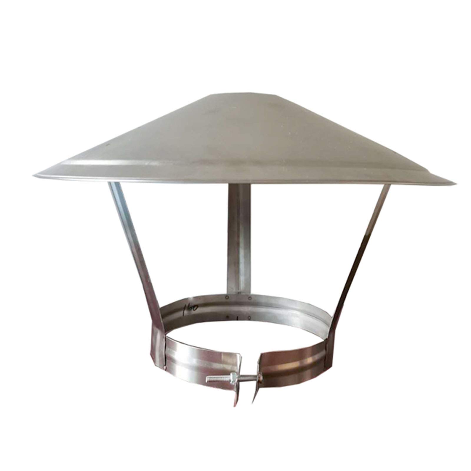 KGLHJDY Stainless Steel Chimney Flue Cowl Pipe Rain Cover Protector Cap Ending 75-250Mm for Industrial Plants, Farms, Residential Flues, Etc,190mm
