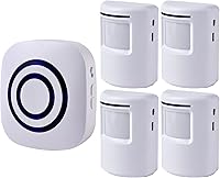Vista 9 de Alarma de sensor de movimiento - Seanme alarma inalámbrica para entrada de 100m de larga distancia de transmisión de señal, sistema de alarma