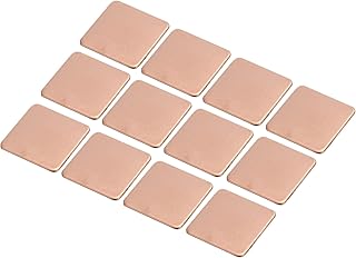 MECCANIXITY Heatsink Copper Pad Shim 20mm x 20mm x 1mm Thermal Conductive Heat Sink for Electronic Chip Cooling Pack of 12