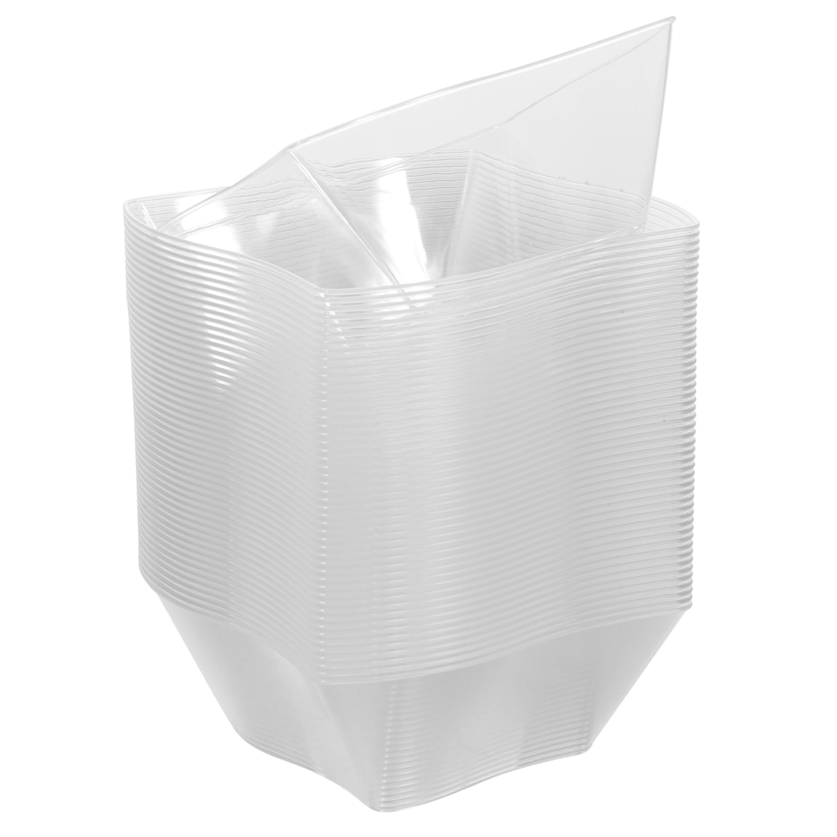 Beavorty 50pcs Cream Cup Transparent Dessert Cup Dessert Supply Party Tiramisu Cup Replaceable Mousse Cup Compact Mousse Cup Party Accessories Multi-function Tiramisu Cup Party Dessert Cup