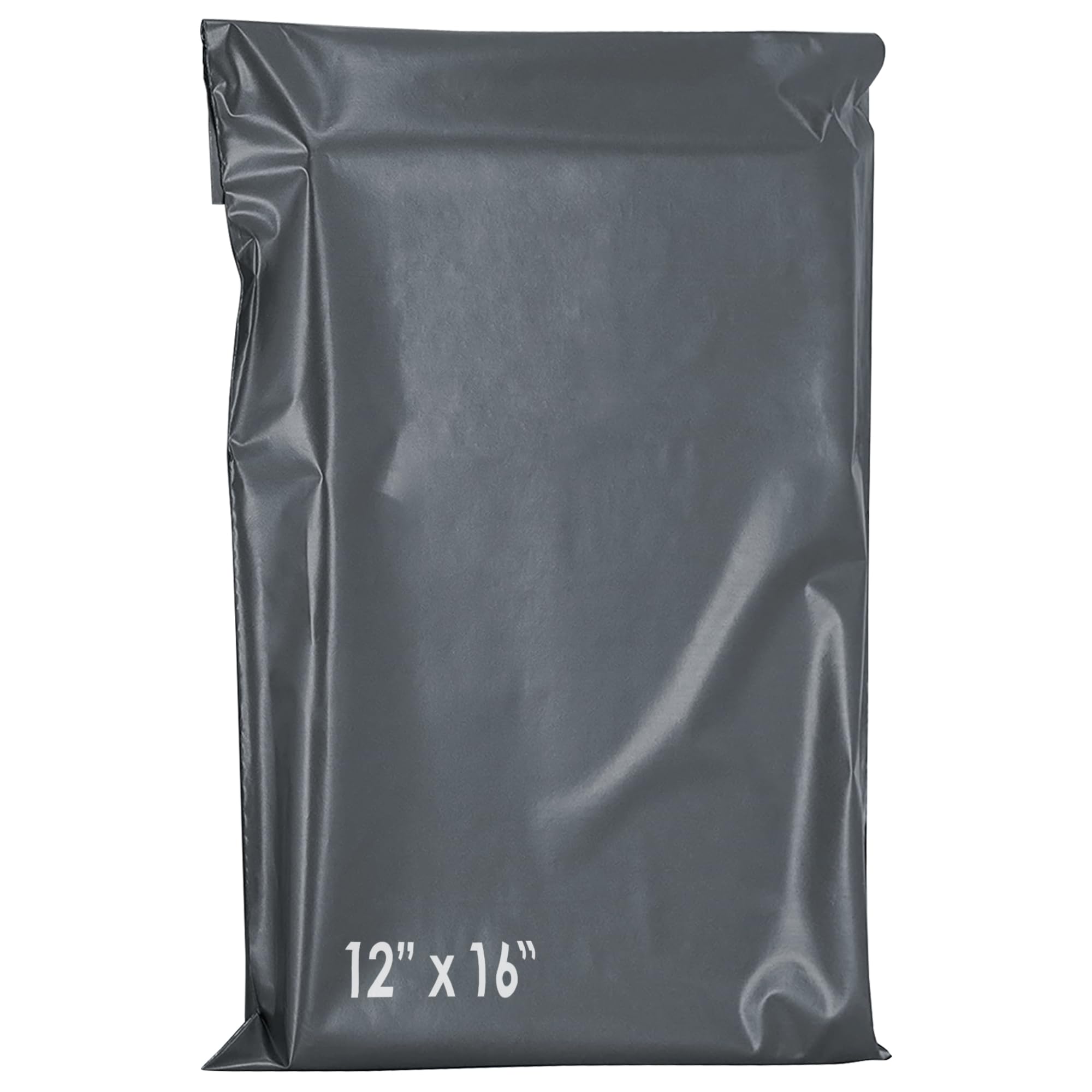 60 Mailing Postal Self-Seal Closure Plastic Bags - 12 x 16 Inch Envelopes for Posting Clothes, Postal, Packaging, Shipping Bags - Tempered Proof, Secure Medium Postage Bags Grey