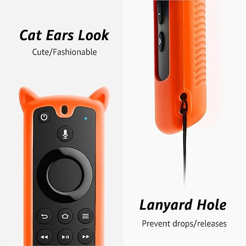 Miniatura 6 de Wevove Paquete de 3 Funda de silicona para control remoto de tercera generación con cordón, funda protectora de silicona suave antideslizante (solo