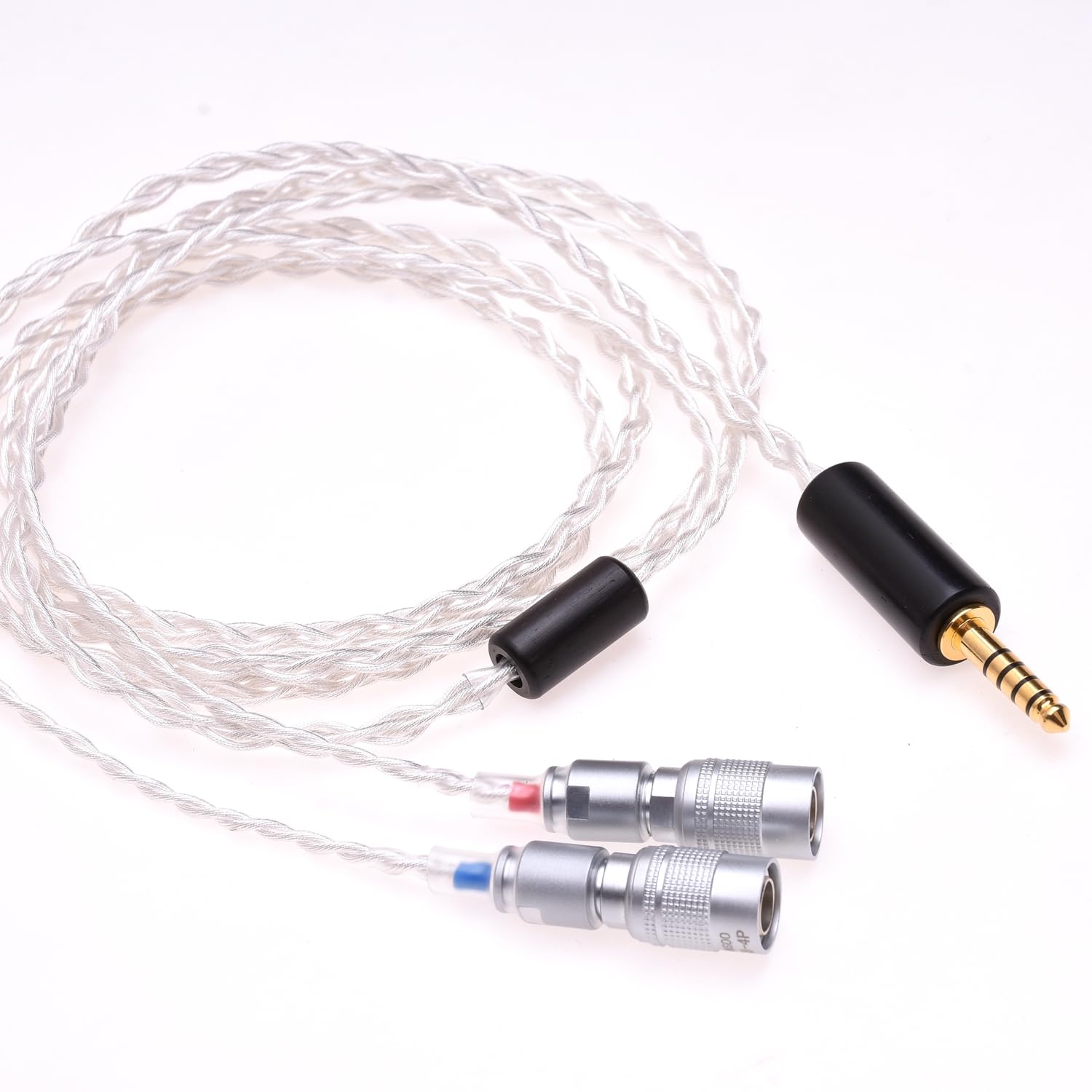 KTKTLCKX Crystal 6N OCC Silver Plated Audio Headphone Upgrade Cable for Mr Speakers Ether Alpha Dog Prime Dan Clark Audio (4.4mm Balanced, 4feet)