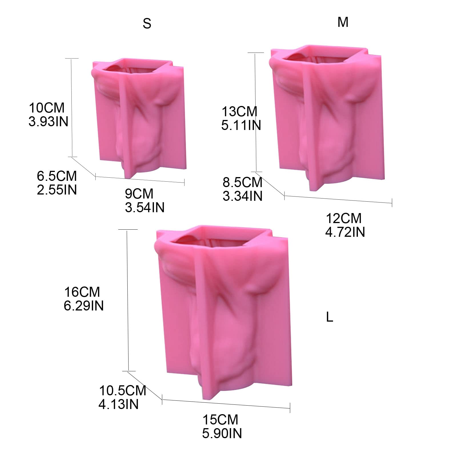 Mysterious Veil - Stampi in silicone per candele in resina epossidica, ornamenti, strumenti per la produzione di accessori fai da te, candele per ornamenti in silicone