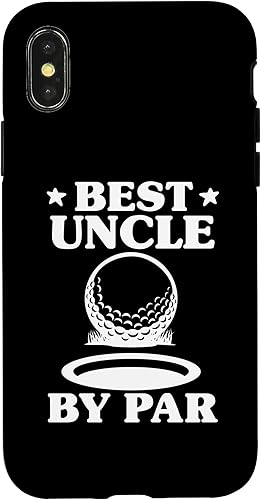 Miniatura 1 de iPhone XXS Best Uncle By Par Golf Golfer Golfing from niece or nephew Case