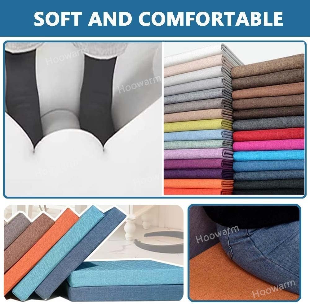 低反発素材の椅子用クッションセット 屋内・屋外用椅子用 滑り止めシートパッド キッチン リビングルーム パティオ オフィス用 45x