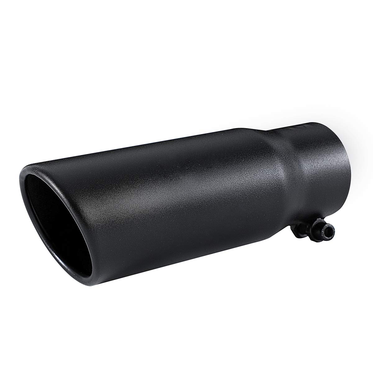 Tritrust Black Exhaust tip - 2.5 Inch Inlet Bolt on Design- Black Coated Stainless Steel Car Muffler Tips 2.5" ID x 3"OD x 8.5"L