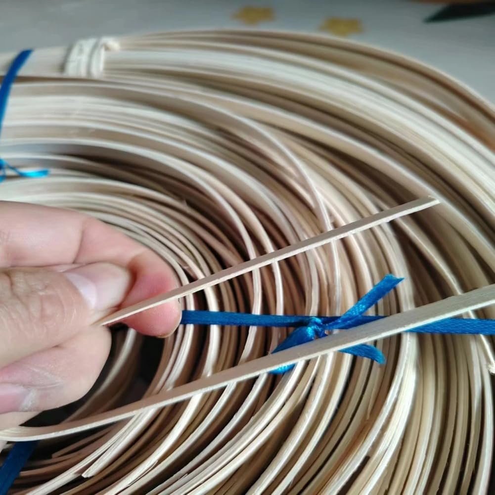 Rotin Plat de 10 m (32,8 pi), Canne de Tissage de 5 à 15 mm de Large pour la vannerie, la réparation de Meubles et Les projets de Tissage