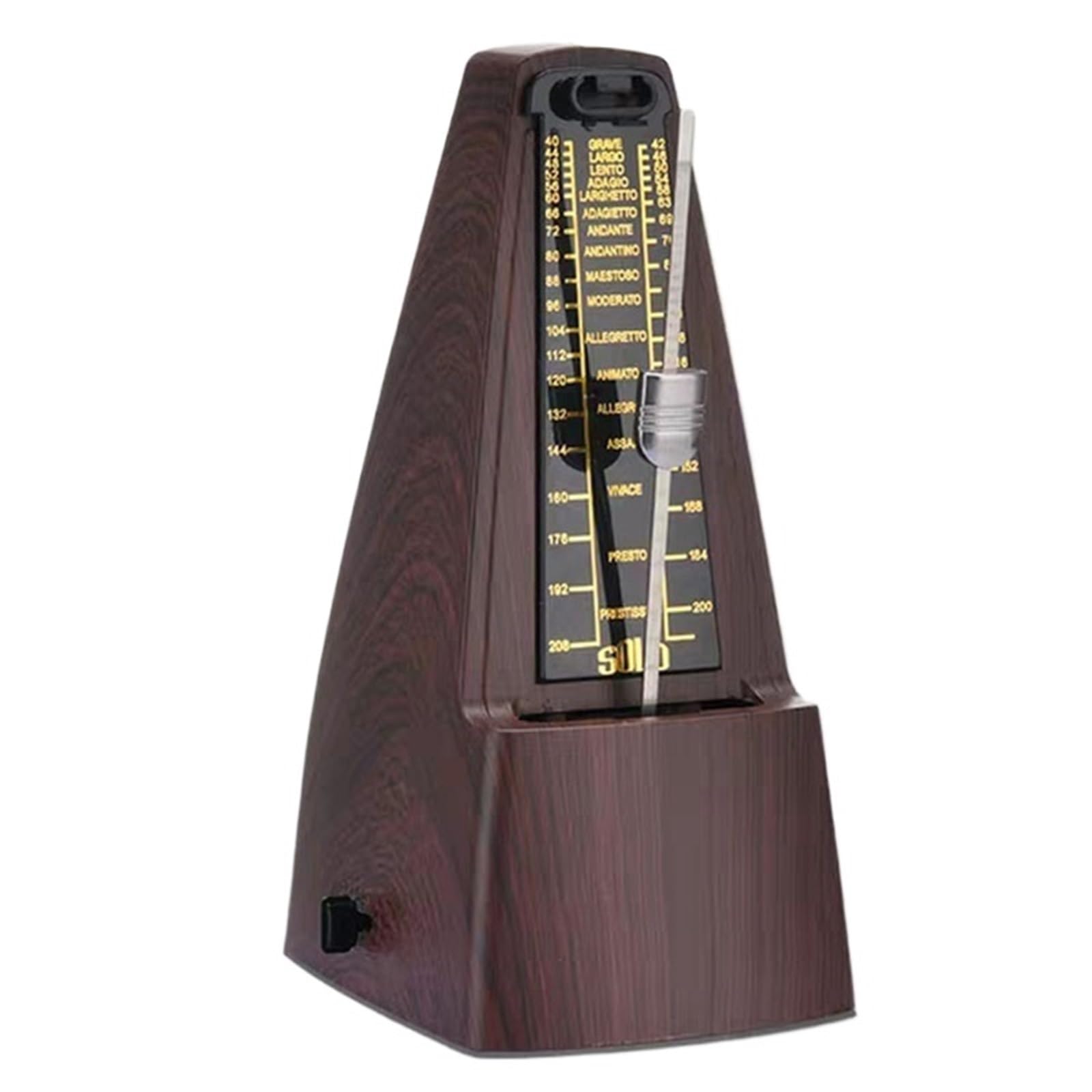 Metrónomos mecánicos for piano, guitarra, violín, bombo y otros instrumentos musicales Para Instrumento musical(Brown)