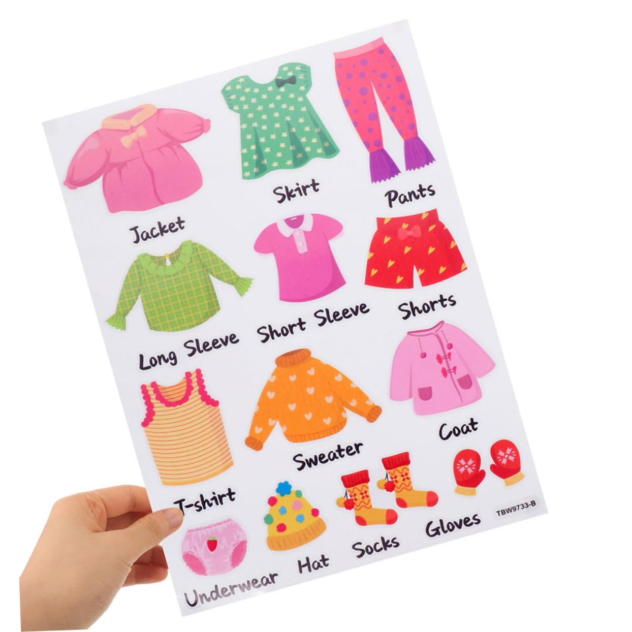 ifundom 8sets Etichette Adesive Per Abbigliamento Decorazioni Per Classificazione e Organizzazione Del Facili Applicare Su Lisce Per Dei e Decorazioni