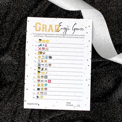 Graduation Emoji Game 25 Cartas 5x7 Pulgadas miniatura 2