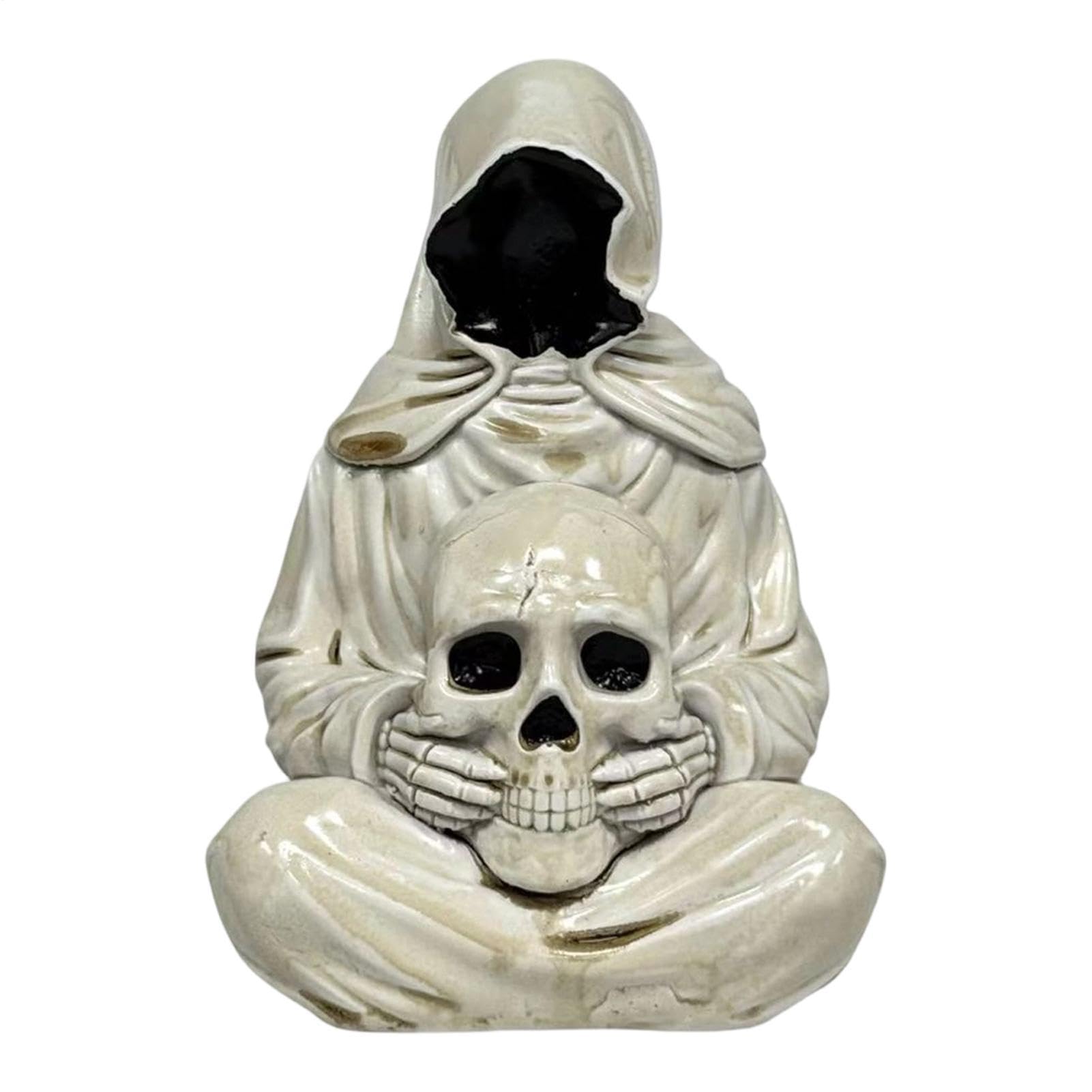Statues d'Halloween faucheur LED pour illuminer un coin sombre de bibliothèque