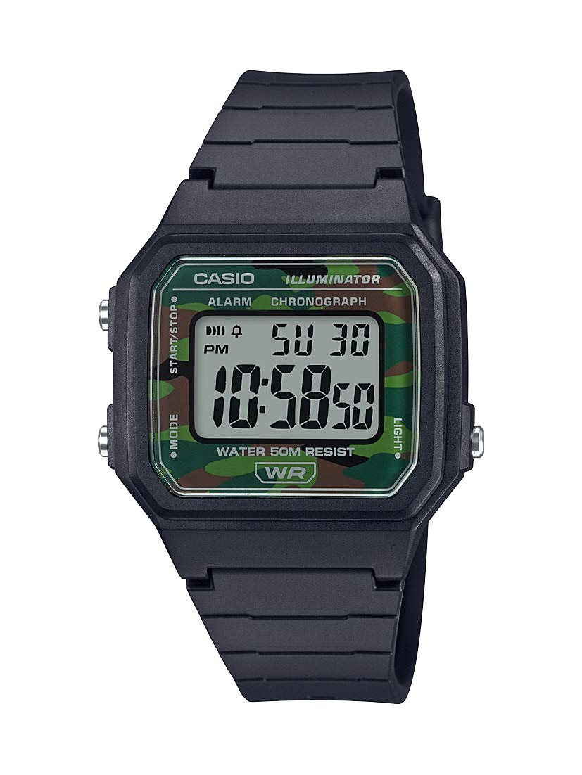 W217H Series | Men’s Digital Watch | 50M WR | 1/100 Second Stopwatch | LED Backlight | Countdown Timer | 100 SEC Chronograph | Daily Alarm | Hourly Time Signal | 7 Year Battery