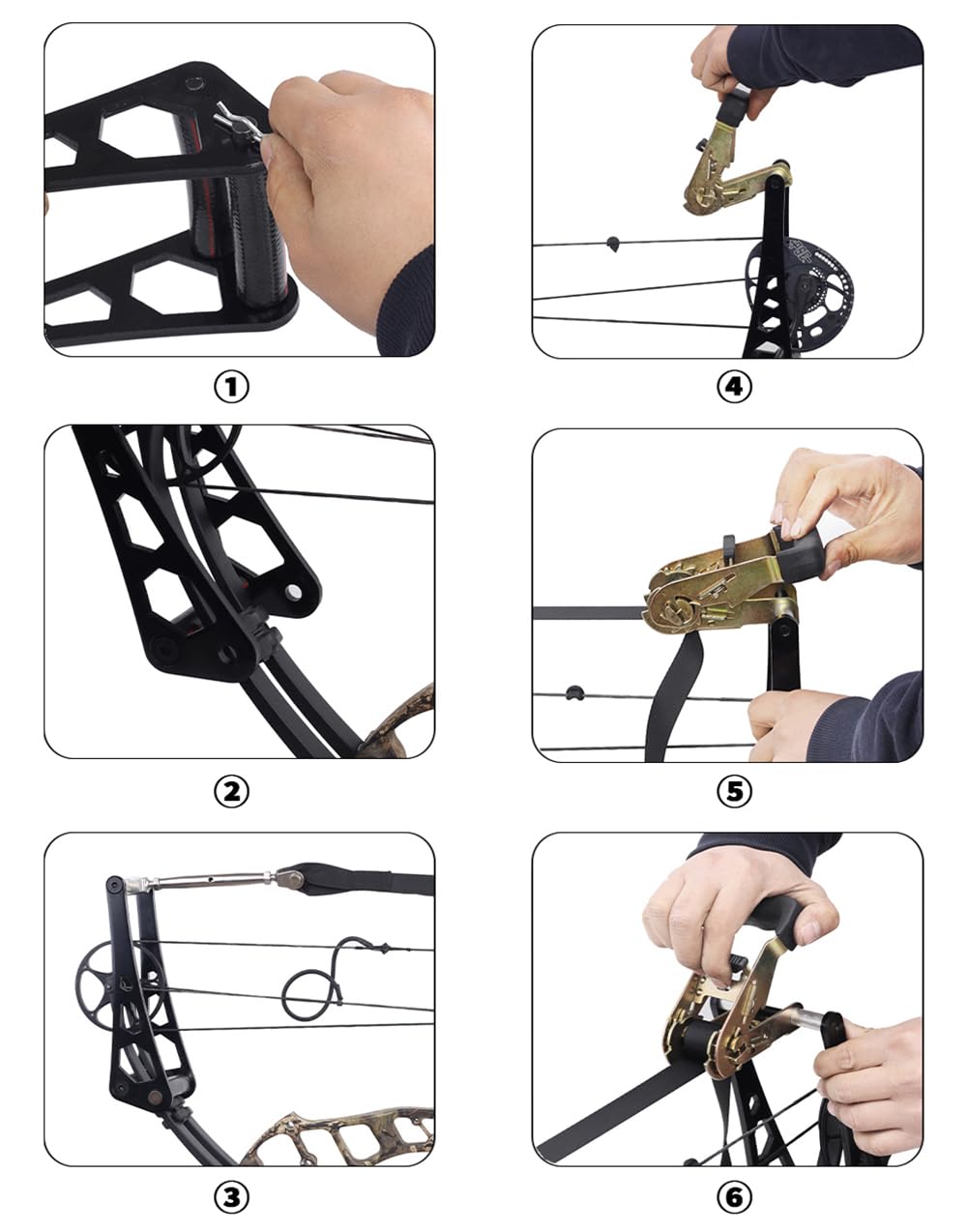 ZSHJGJR Pressa Per Arco Compound Compound Bow Press/per Debug, Cambio Corde E Cavi, Installazione Di Peeps, Regolazione Delle Camme/Strumento Di Manutenzione Per Il Tiro Con L'Arco (Rosso