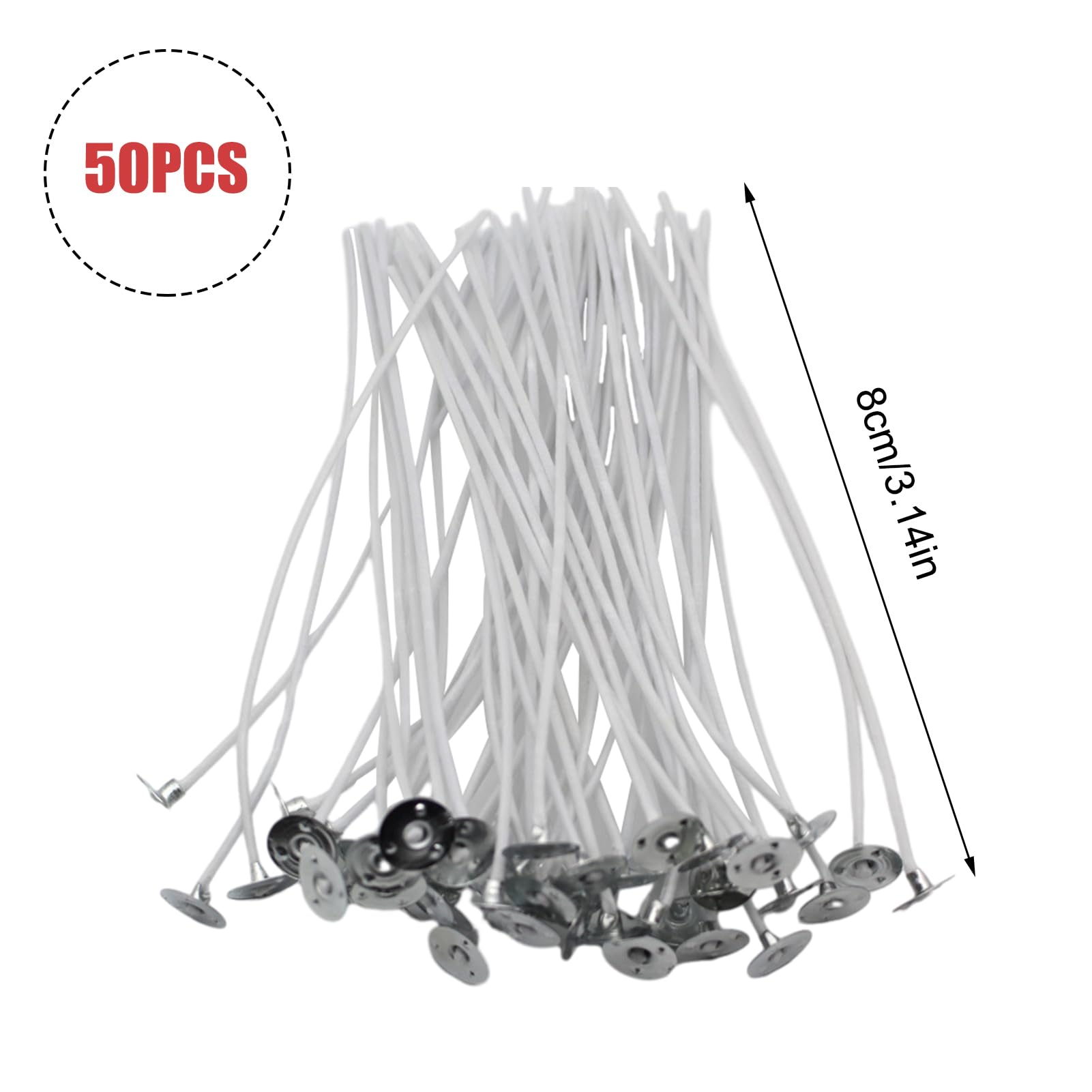 5 PZ STOPPINI Per Candela Nucleo Cotone Pre-cerato Per Fare Candele Fai - Foto 4