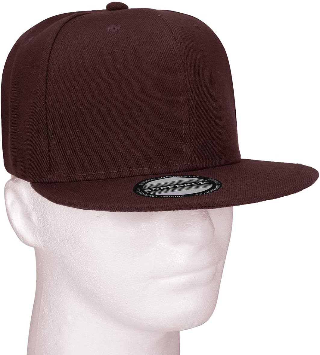 Falari Wholesale 12 Pack Snapback Hat Cap Hip Hop Style Flat Bill Blank Solid Color Adjustable Size - Image 6