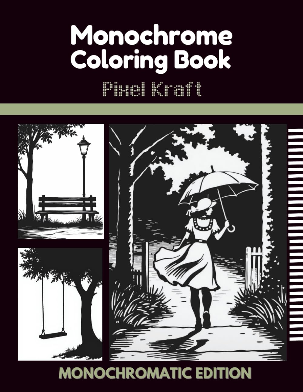Monochrome Coloring Book: Discover the Beauty of Just One Color