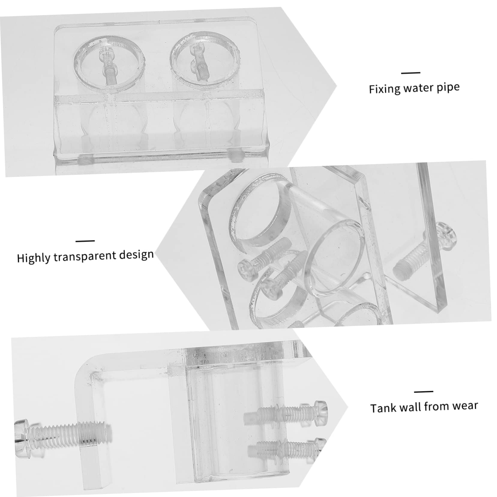 Toddmomy Accesorios para Acuarios 3 Piezas Clip de de Agua Abrazadera de fijación del Acuario Abrazadera de de de líquido Soporte de de Abrazadera de de Agua Suministros De Acuario