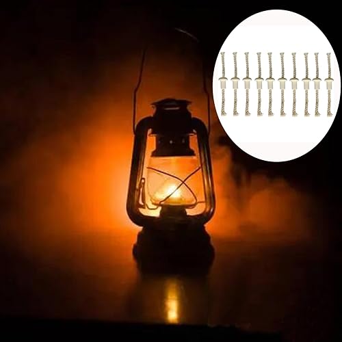 Miniatura 7 de Mechas de lámpara de aceite, lámpara de aceite de queroseno de algodón redondo, mechas para soportes de cerámica, antorcha, botella de vino, lámpara