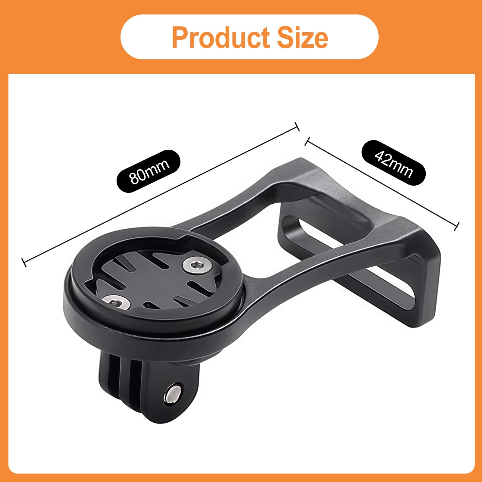 Supporto per Computer per Bicicletta, Manubrio in Lega di Alluminio, Regolabile Supporto per Bici Garmin Edge, Compatibile con Garmin Edge 25 130 200 500 510 540 810 1024, per Bici da Strada e Mountai