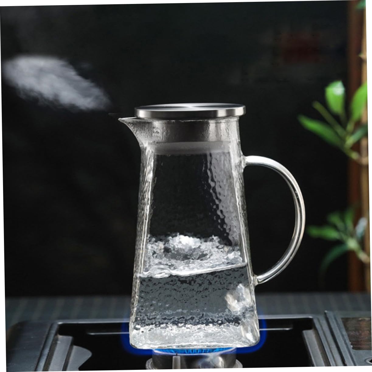 Botella De Agua Fría De Vidrio Con Tapa Hogar Jarra De Agua Hogar Para Beber y Zumos La Cocina Oficina