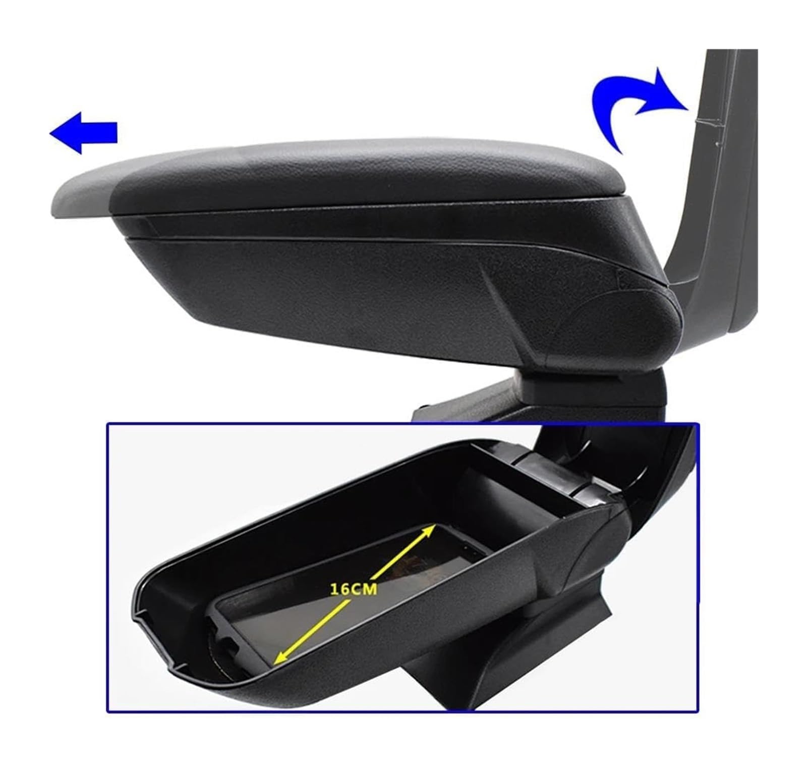 Poggiabraccio Portaoggetti Per D&acia Per Duster 2010 2011 2012 2013 2014 2015 Bracciolo Centrale Per Auto Con Parte Superiore Scorrevole E Scomparto Vano Portaoggetti Accessori