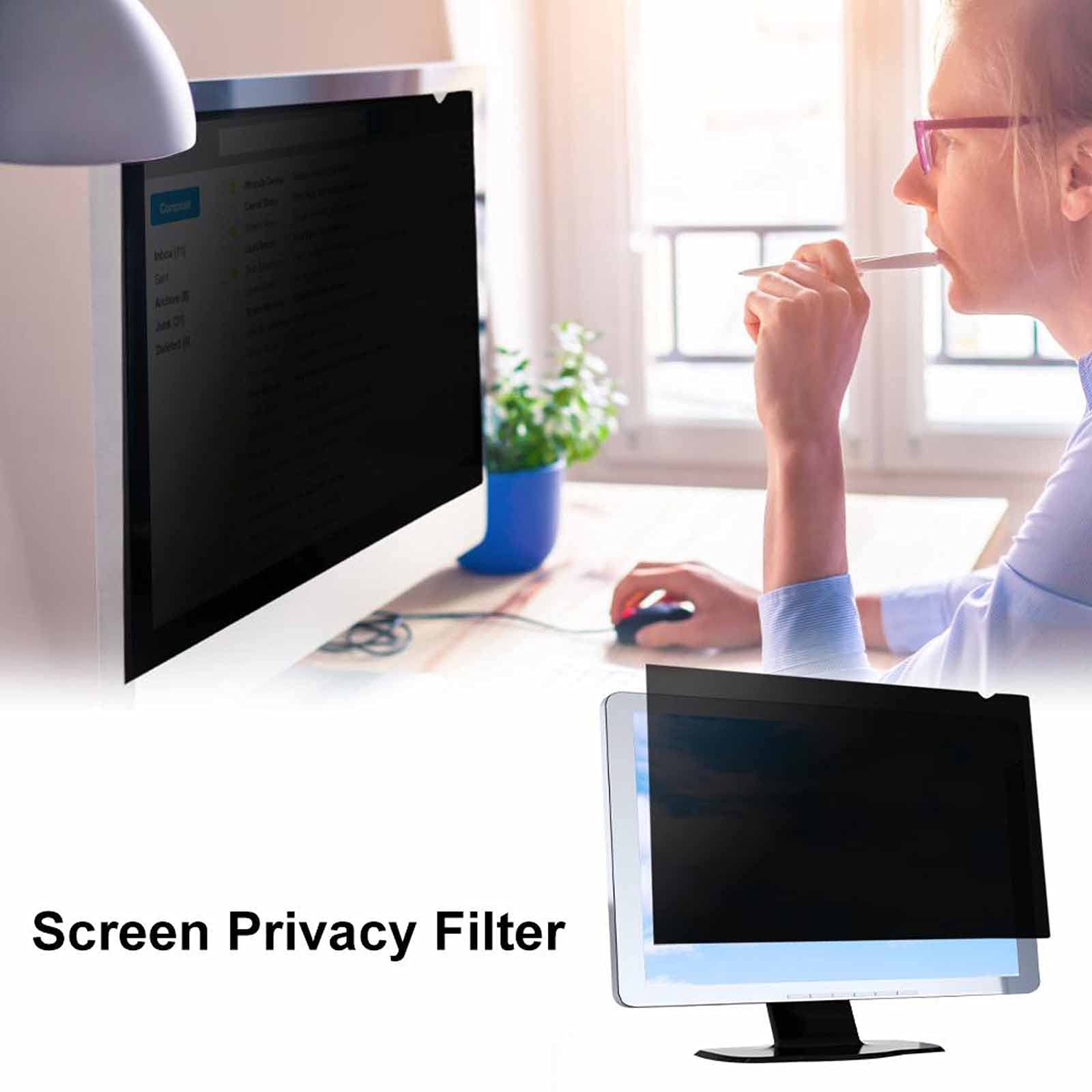 Pellicola Protettiva per Schermo del Computer Portatile, AntiGraffio e antiriflesso, Filtro Privacy, Pellicola Protettiva per Monitor Widescreen, 27 Pollici(24 Pollici (531 * 298)