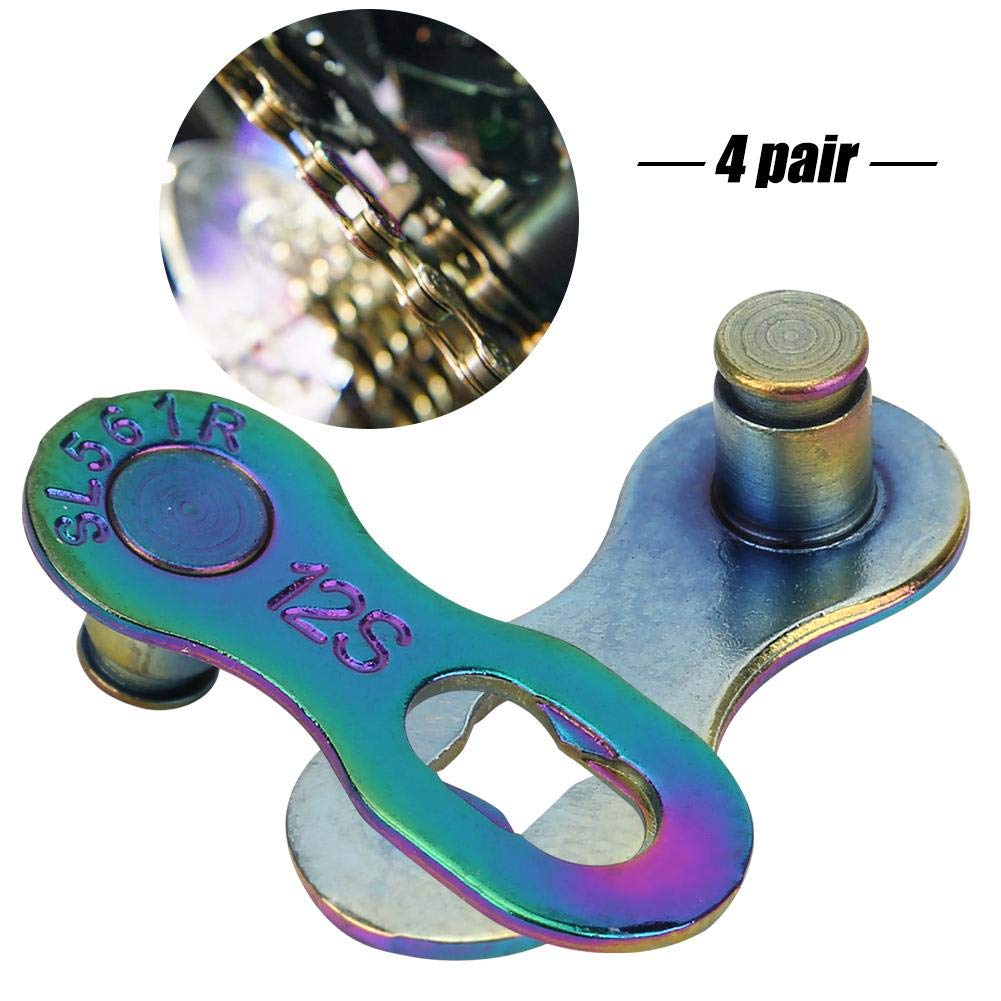 5 Paar Kettenschlösser Für 12-fach Fahrradkette - Rostfreier Stahl, Werkzeuglos Montierbar | Für MTB & Rennrad